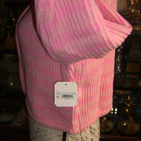 NWT ALTAR'D STATE PINK CARDIGAN SWEATER S - Picture 3 of 4